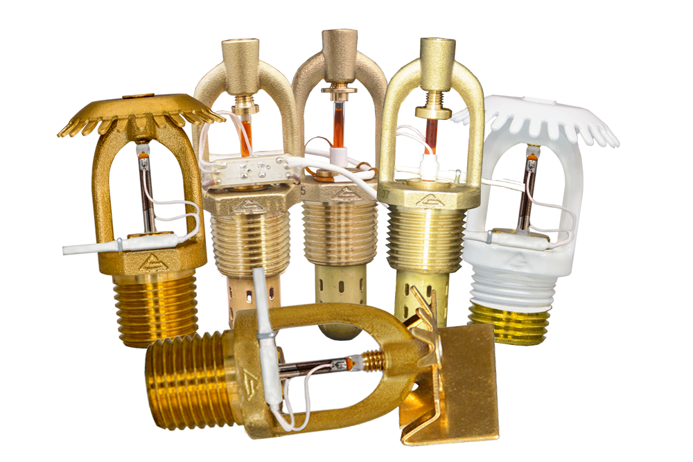 Electrically activated sprinklers