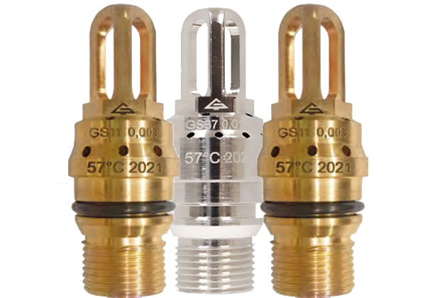 Water-mist high-pressure sprinklers for automatic installations
