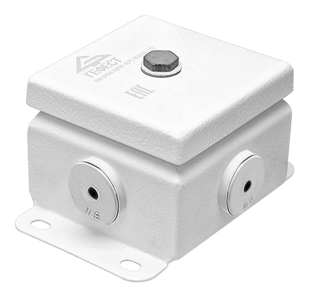 New junction box IP66(P) with rubber cable glands