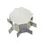 X-type angles 15х15 for cable duct 