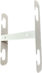 Heat detector connection bracket with polymer coating