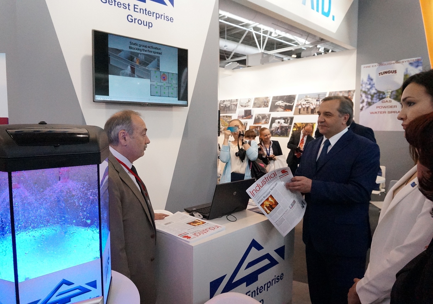 Official opening ceremony of the International exhibition Interschutz-2015